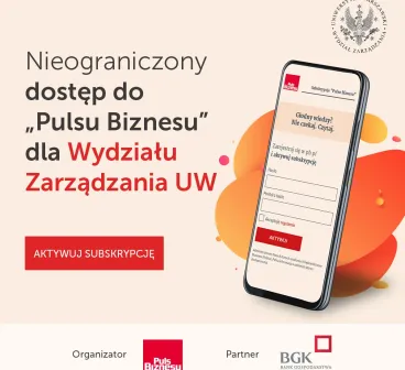 Bezpłatny dostęp do serwisu "Pulsu Biznesu" dla społeczności WZ UW